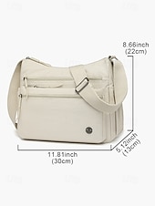 levne Tašky přes rameno-Dámská vícebarevná voděodolná polyesterová crossbody kabelka, velká kapacita, univerzální pro každodenní nošení i na dovolenou, nastavitelný popruh, stylový a funkční design