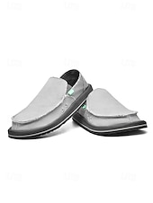 ieftine Bărbați-Espadrile slip-on bej pentru bărbați, cu partea superioară confortabilă și respirabilă, talpă din iută, potrivite pentru activități în aer liber, de resort, plajă și agrement