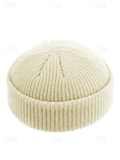 olcso Férfi kalapok-Férfi kötött sapka - puha és kényelmes, bordázott kialakítás, ideális téli és karácsonyi ajándéknak