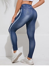abordables -Femmes Pantalons Fuselés Leggings Jegging Vacances Streetwear Basique Longueur complète Taille moyenne Uni Cordon de serrage Avec Poches Confortable Micro-Élastique Haute Élasticité Quotidien Maison