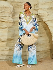 Недорогие рубашки, топы и блузки-градиентный тигровый шелковистый атласный топ для отдыха