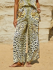 preiswerte Hose-Lady Lionheart seidene Satinhose mit elastischem Bund und weitem Bein