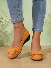 Χαμηλού Κόστους Γυναικείες Μπαλαρίνες-Γυναικείες μπαλαρίνες με πράσινο φιόγκο για την ημέρα του Αγίου Πατρικίου - casual slip-on άνετα παπούτσια με χαμηλό τακούνι, εορταστικό ιρλανδικό στυλ για παρελάσεις, πάρτι, εορταστικές εκδηλώσεις,