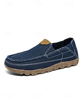 cheap Men-Men's Tan Slip-On Shoes, Soft Textile Upper, Durable Jute Sole, Relaxed Beachwear Style for Island &amp; Cruise, Summer Travel &amp; Leisure