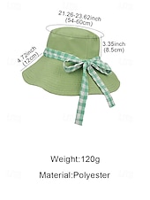  Wendbarer Damen-Bucket-Hat mit breiter Krempe, leichtes Polyester, in verschiedenen Farben erhältlich, beidseitig tragbar mit Schleifendetail, Sonnenschutzkappe für den St. Patrick's Day, Urlaub und Freizeit.