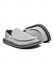 ieftine Bărbați-Espadrile slip-on bej pentru bărbați, cu partea superioară confortabilă și respirabilă, talpă din iută, potrivite pentru activități în aer liber, de resort, plajă și agrement