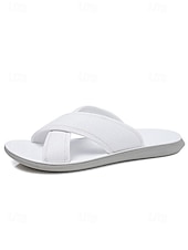 cheap Men-Men's Faux Leather Beach Vacation Sandals, Fashionable and Durable, Perfect for Outdoor Beach or Resort Activities