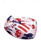 economico Accessori-Stati Uniti 250° Anniversario Fascia per Capelli in Poliestere Patriottica da Donna Wrap per Capelli in Elastico Estensibile con Molti Stili di Bandiera USA Leggera e Confortevole Festiva per il