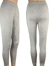 tanie Gładkie legginsy-Damskie Spodnie Getry Moda Moda miejska Podstawowy Do kostek Wysoka talia Równina Elastyczny pas Komfort Elastyczny Codzienny Na zewnątrz Sport Jasnoszary Ciemnoszary Błękit jeziora Fiołkowy Wiosna
