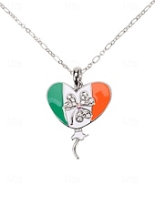 ieftine Accesorii-Colier pentru femei cu trifoi de Ziua Sfântului Patrick, pandantiv verde cu breloc din aliaj durabil, mai multe stiluri, inclusiv trifoi și potcoavă, bijuterii festive irlandeze pentru parade, petreceri și ținute de sărbătoare.