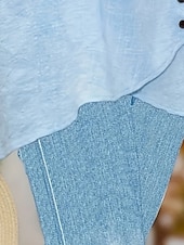 ieftine -Pentru femei Pantaloni Capri chinez Jambiere Vacanță Epocă Șic Stradă Lungime gambă Talie Înaltă Floral Grafic Imprimare Confort Απαλό Comfortabil Strech Zilnic În aer liber Vacanță Albastru piscină