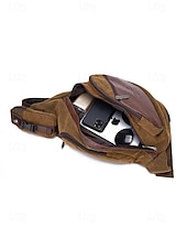 economico Borselli da uomo-Borsa a tracolla da uomo in tela, zaino casual a tracolla di grande capacità, zaino sportivo vintage da esterno per viaggi quotidiani, escursionismo, ciclismo, palestra, lavoro e uso quotidiano casual