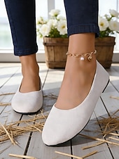 billige Flate sko til kvinner-damerosa ballerinasko - lette slip-on komfortsko, minimalistisk hverdagsstil for voksne, ideelle for daglig bruk, kontor, reise, turgåing &amp;helgeturer