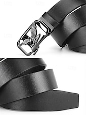 preiswerte Herrengürtel-Echtleder-Herrengürtel mit Adler-Automatikschnalle – luxuriöser Rindsledergürtel für Business, Hochzeiten und formelle Alltagskleidung – stilvoller Ratschengürtel in verschiedenen Farben und Ausführungen