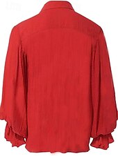 זול חולצות-ימי הביניים רנסנס סטימפונק חולצה פיראט אביר ויקינג תחפושות בגדי ריקוד גברים פיראט האלווין (ליל כל הקדושים) קרנבל הצגה מסיבה\אירוע ערב LARP מבוגרים חולצה