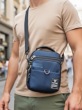 preiswerte Taschen für Herren-Wasserdichte Herren-Umhängetasche aus Polyester, leicht, geräumig mit mehreren Fächern, verstellbarem Gurt, in verschiedenen Farben erhältlich, ideal für Freizeit, Sport, Reisen und den Alltag.