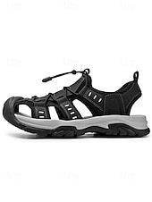 Χαμηλού Κόστους Ανδρες-Ανδρικά σανδάλια εξωτερικού χώρου από τεχνητό δέρμα, casual αλλά και κομψά για βραδινές βόλτες σε θέρετρα και βόλτες στην παραλία