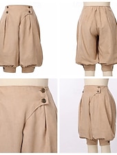 preiswerte Unterteile-Mittelalterlich Renaissance Steampunk Piratenhose Pirat Kostüm Damen Vikinger Seeräuber Fantasie Leistung LARP Renaissance-Messe Erwachsene Hose Frühling