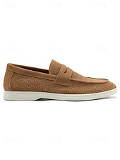 halpa Loafers-Miesten harmaat loaferit, hengittävä päällinen ja pehmustettu pohja, tyylikkäät ja mukavat puutarhahäihin, virallisiin kokoontumisiin ja elegantteihin juhliin
