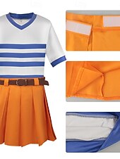 cheap Women's Costumes-Ocean Adventurer Straw Hat Pirate Navigator Cosplay Costume Outfits Anime Cosplay for Women's Adults' Halloween Carnival Party Performance