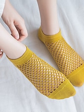 preiswerte Socken-Damen Versteckte Socken Täglich Heim Einfarbig Polyester Lässig 1 Paar