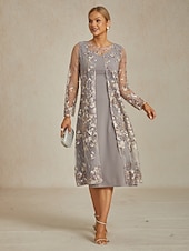 Недорогие Куртки-Жен. Блейзер Куртка Дышащий Кружева Вышивка Открытый перед Элегантный стиль Цветочный принт Повседневные Официальные Свадебный гость Обычная "Круглый вырез ""под горло""" Стандартный Рукав 3/4