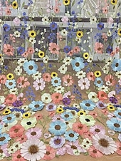 Недорогие Коктейльные платья-Платья для вечеринок русалки винтажное платье свадьба свадебный гость до щиколотки короткий рукав круглый вырез тюль с вышивкой