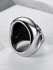  250. Jahrestag der Vereinigten Staaten Männer Edelstahl Totenkopf Ring amerikanisches Flaggen Design mehrfarbig ideal für den Unabhängigkeitstag lässige Alltagskleidung