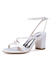 abordables Dama de honor-Sandalias de boda planas con tiras en color marfil para mujer, zapatos de novia minimalistas con tiras en el tobillo, elegantes zapatos de boda urbanos para novias.