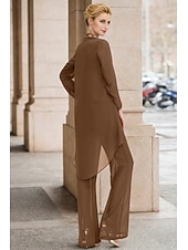 billige mors wraps-Kvinnes Stola Shrug Mors Stola Frakker  Jakker Elegant Solbeskyttelse Lange Ermer Chiffon Bryllups Gjest Stola med Perler Fest Kveld Vår  Høst å imponere