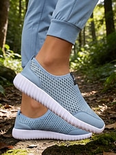 preiswerte Damen-Sneaker-Hellblaue, atmungsaktive Mesh-Slipper für Damen – leichte Outdoor-Sneaker zum Wandern, Spazierengehen, Reisen und für den täglichen Gebrauch