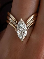 abordables Bagues-1 pièce Bague / Anneaux For Femmes Zircon Clair Quotidien Cadeau Fête Alliage