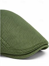 abordables Accessoires-Casquette homme en polyester vert, disponible en plusieurs couleurs, idéale pour la Saint-Patrick et au quotidien.