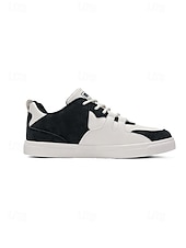 cheap Dress Sneakers-Men's Faux Leather Casual Sneakers, Comfortable Stylish Shoes for Garden Weddings, Ideal for Casual Wedding Guests