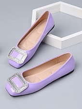 baratos Dama de honra-Sapatilhas femininas verde-esmeralda com fivela de cristal – sapatos elegantes para damas de honra em casamentos ao ar livre no jardim.