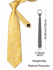 levne Svatba ACC-Pánská kravata s paisley vzorem, polyesterový materiál, více barev, ideální pro svatby a formální události