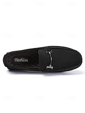 cheap Men-Men's Faux Leather Brown Slip-On Loafers, Trendy and Comfortable, Great for Resort Evenings and Night Out