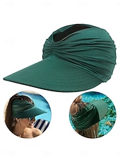 preiswerte Schützende Hüte-Damen Hut Sonnenhut Sonnenschutz Winddicht Täglich Outdoor Strand Einfarbig