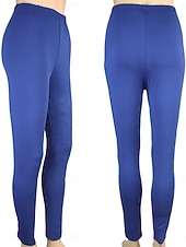 tanie Gładkie legginsy-Damskie Spodnie Getry Moda Moda miejska Podstawowy Do kostek Wysoka talia Równina Elastyczny pas Komfort Elastyczny Codzienny Na zewnątrz Sport Jasnoszary Ciemnoszary Błękit jeziora Fiołkowy Wiosna