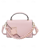 זול תיקי יד-תיק צד אלגנטי לנשים עם דמוי עור, תיק כתף אופנתי עם ידית עליונה ורצועת שרשרת, ארנק אופנתי להמרה לנשים, מושלם ללבישה יומיומית, טיולים לחופשה וללבוש מסיבה