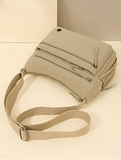 levne Tašky přes rameno-Dámská vícebarevná voděodolná polyesterová crossbody kabelka, velká kapacita, univerzální pro každodenní nošení i na dovolenou, nastavitelný popruh, stylový a funkční design