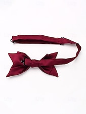 tanie Wesele ACC-regulowana muszka męska, wiele kolorów, klasyczny formalny styl na wesela, imprezy, dla drużbów i na specjalne okazje