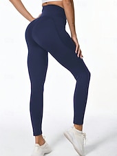 economico -Per donna Pantaloni Pantaloncini anti sfregamento Moda Streetwear Essenziale Lunghezza intera Vita Alta Grafico Elastico in vita Confortevole Alta elasticità Palestra Yoga Streetwear Rosa Rosa scuro