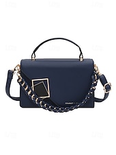 זול תיקי יד-תיק צד אלגנטי לנשים עם דמוי עור, תיק כתף אופנתי עם ידית עליונה ורצועת שרשרת, ארנק אופנתי להמרה לנשים, מושלם ללבישה יומיומית, טיולים לחופשה וללבוש מסיבה