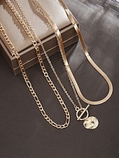 levne Dámský náhrdelník-Dámský náhrdelník z bohémské slitiny, zlatá a stříbrná barva, ideální na dovolenou i běžné nošení.