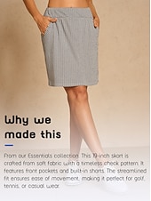 economico Collezione di stilisti-Per donna Gonne-pantaloncini da golf Nero Gonna Abbigliamento da golf da donna Abbigliamento Abiti Abbigliamento