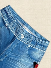 preiswerte -Damen Chinos Shorts Streetwear Lässig Kurz Mittlere Taillenlinie Schmetterling Drucken Bequem Dehnbar Täglich Heim Outdoor Blau Königliches Blau Hellblau Sommer Frühling Lässiger Schnitt