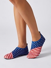  Wasserschuhe zum 250-jährigen Jubiläum der USA für Damen – bequeme Slipper mit Flaggenmuster für patriotische Veranstaltungen, Strandpartys und Sommerfeste