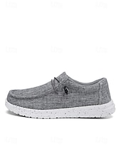 voordelige Heren-Beige espadrille slip-ons voor heren, ademend bovenwerk van textiel, comfortabele jute zool, casual stijl voor eiland- en cruisevakanties, strand- en resortactiviteiten.