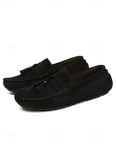abordables Hommes-Mocassins rouges pour homme en similicuir, décontractés et confortables, parfaits pour les soirées en station balnéaire et les dîners en plein air.